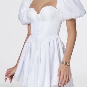 NWT Adeirlina Bridal White Mini Dress/Here Comes the Sun Dress